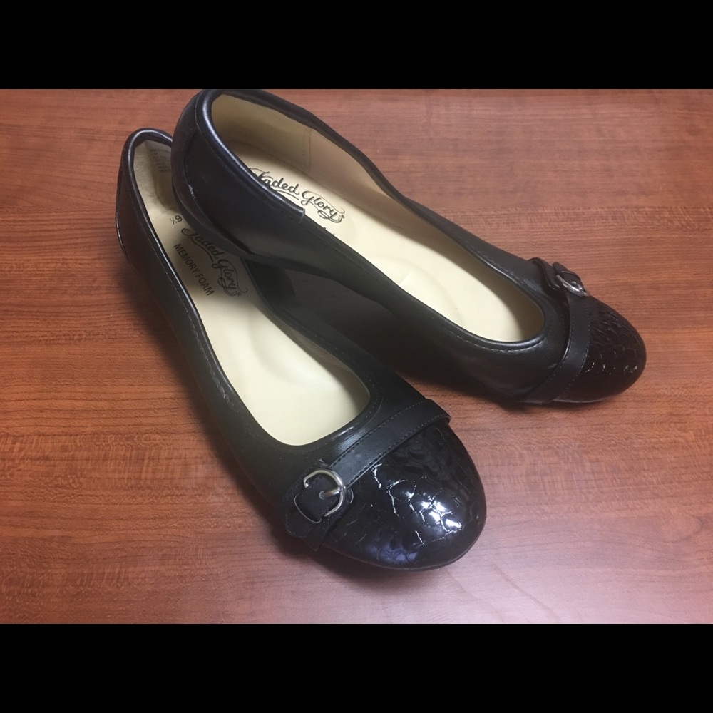 Black Faded Glory Flats